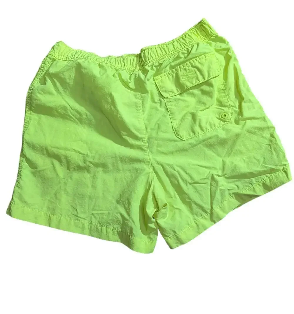 Old Navy Men’s Neon Green Swim Trunks XL Elastic Waist Nylon Shorts